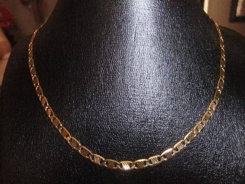 3MM EXCLUSIVE  DISIGNER FROM ITALY HIGH CLASS GOLD FUSION IMPORTED NECKLACE