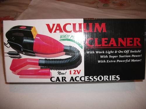 12 VOLT PLUG INTO LIGHTER POWERFUL VACUUM CLEAENER