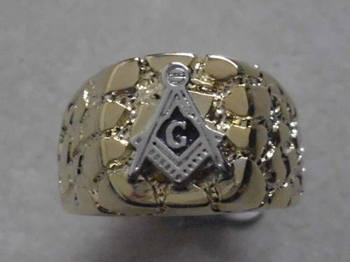 NEW ARRIVALS!!!INTERNATIONAL IMPORT GOLD PLATED FREEMASON RING 13
