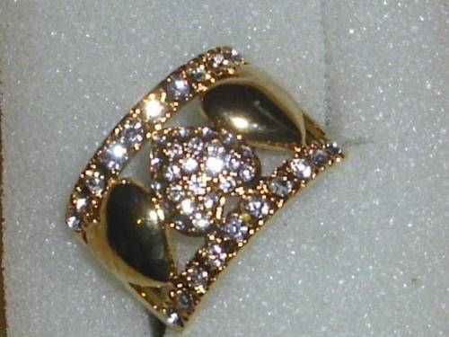 STUNNING!! NEW!!! INTERNATIONAL DESIGNER GOLD FUSION RING SIZE9