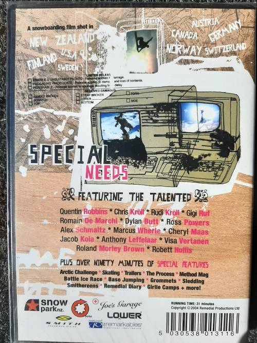 Special Needs - Snowboarding DVD