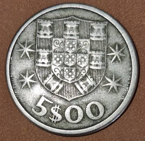 Republica Portuguesa: 5$00 (5 Escudos) 1963
