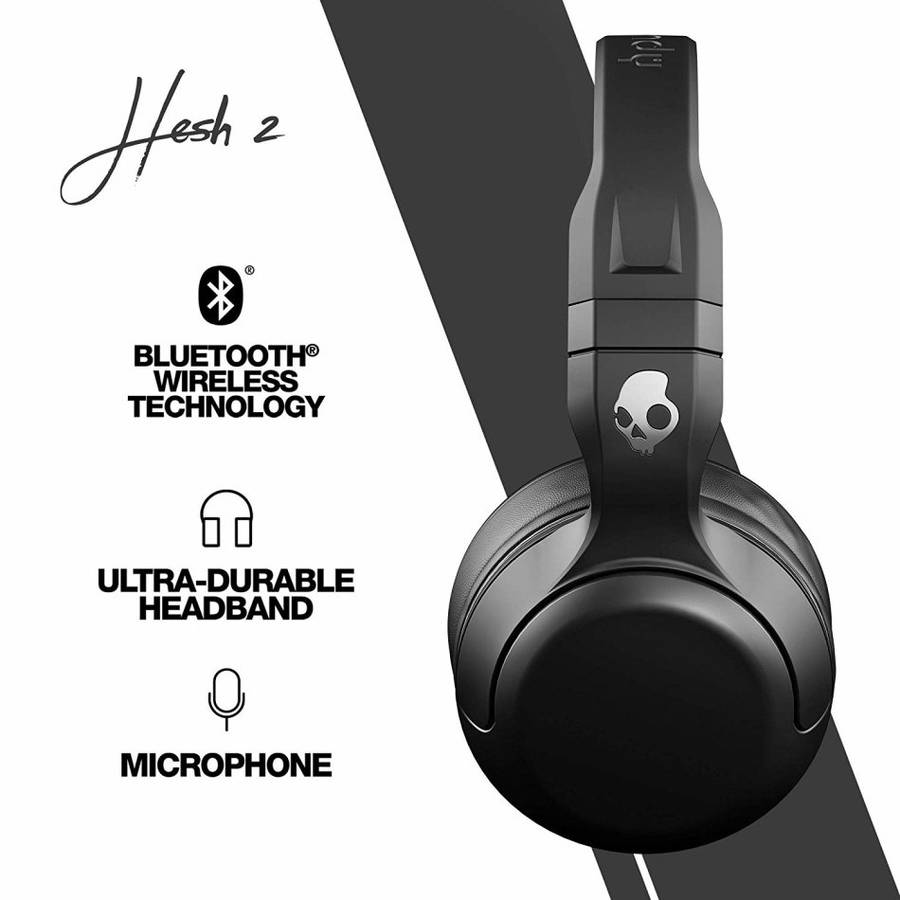 Skullcandy Hesh 2 Bluetooth Wireless Over-Ear Headphones with Microphone