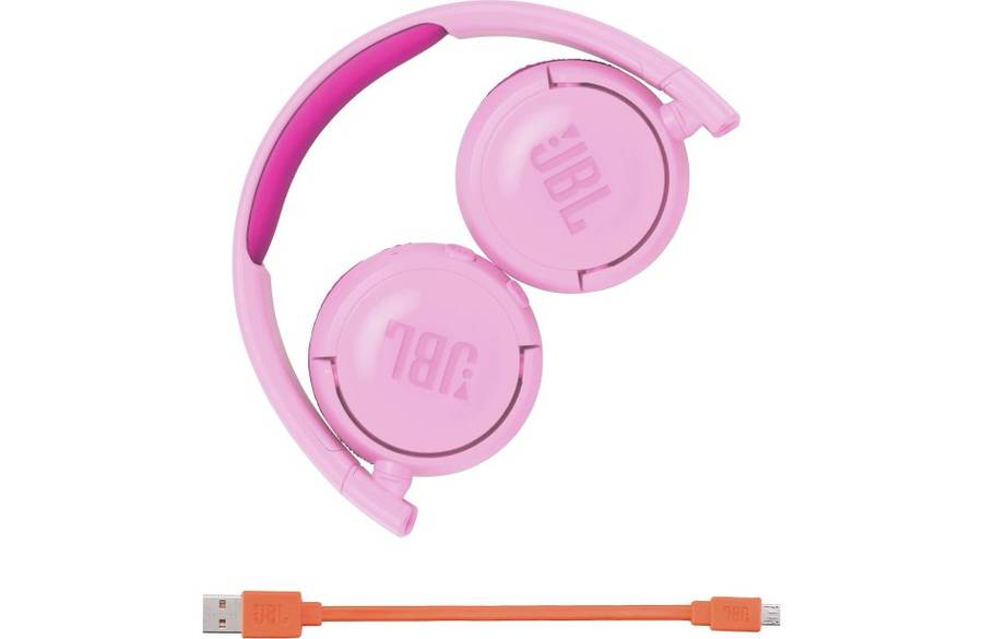 JBL JR300BT Kids Wireless On-Ear Headphones (Punky Pink)