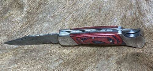 Damascus Knife - Folding