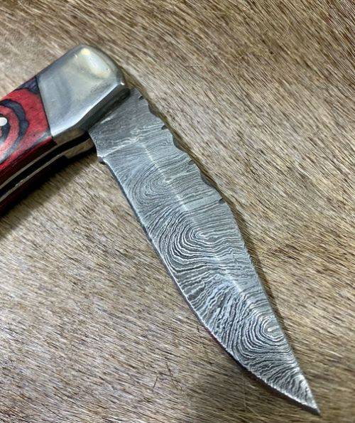 Damascus Knife - Folding