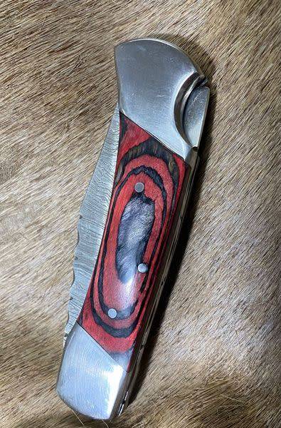 Damascus Knife - Folding