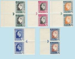 South Africa KG VI. 1937.Coronation.UM Set of 5,Vertical,  Pairs.Cat Velue R180