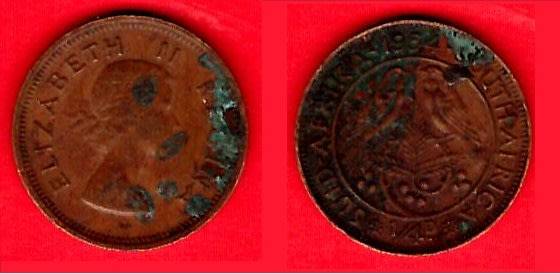 South Africa ¼Penny 1954