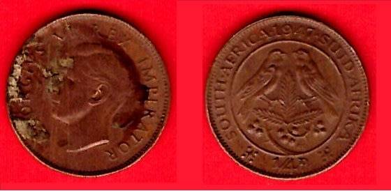 South Africa ¼Penny 1947