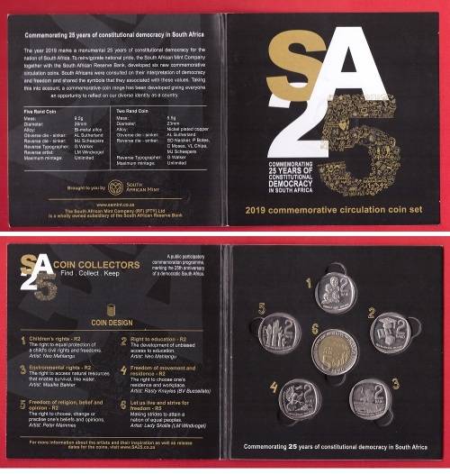 South Africa 2019 Commemorative Circulation Coin Set