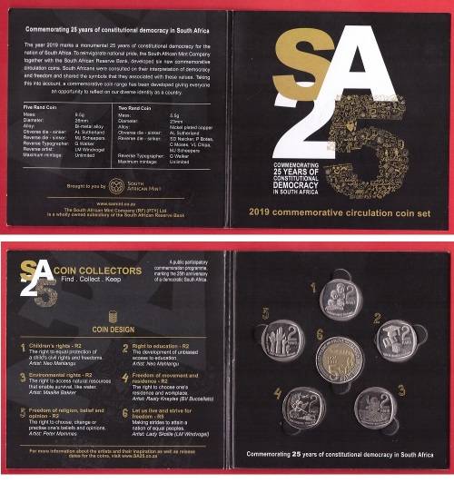 South Africa 2019 Commemorative Circulation Coin Set