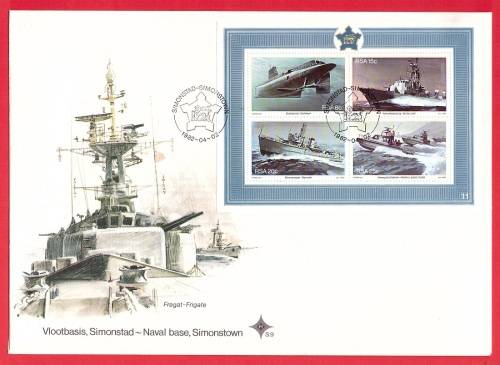SA Large FDC - S.9 Naval Base , Simonstown