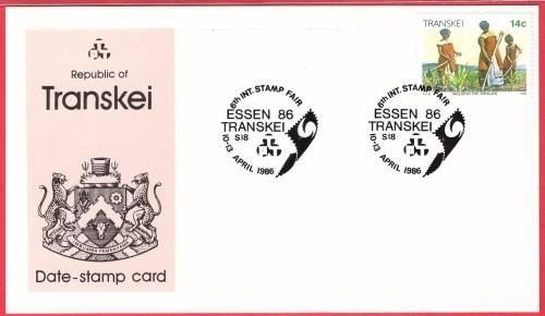 Transkei Date-stamp card S18