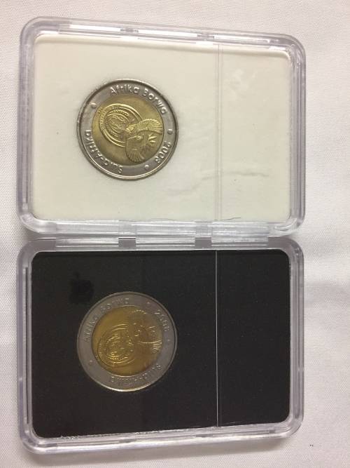 2x beautiful 90th birthday coins