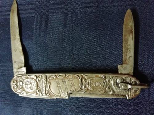 KRUGER/DE WET "EENDRACHT MAAKT MACHT POCKET KNIFE BY INOX SOLIGEN GERMANY