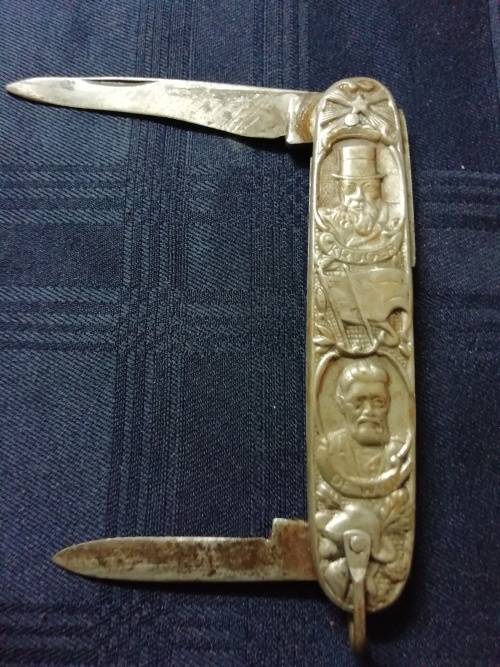 KRUGER/DE WET "EENDRACHT MAAKT MACHT POCKET KNIFE BY INOX SOLIGEN GERMANY