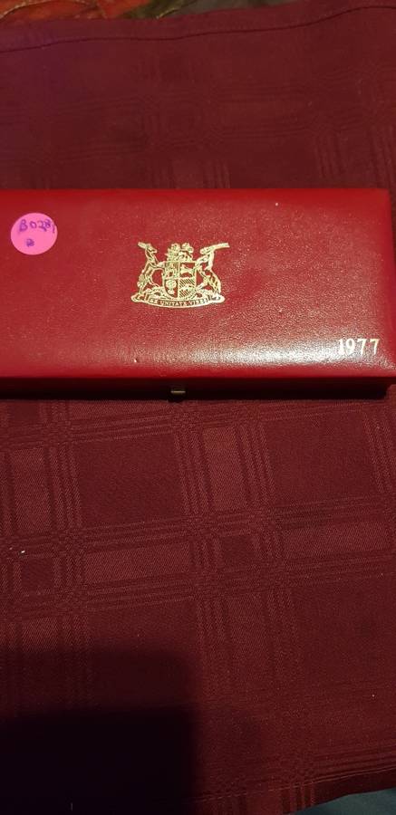 1977 SA LONG PROOF SET NO GOLD WITH SILVER R1