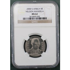 2000 R5 Nelson Mandela NGC Graded MS62
