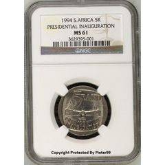 1994 Presidential Inauguration R5 Coin - MS61 NGC Graded - Building In Front - Very Rare Find !!!