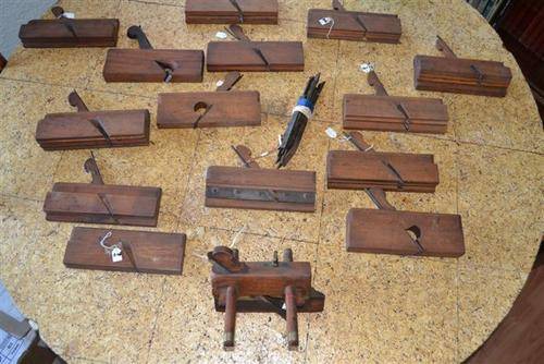 Antique Wooden Plow and Moulding Planes