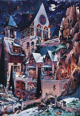 Heye `Castle of Horror` 2 000 piece puzzle by Loup
