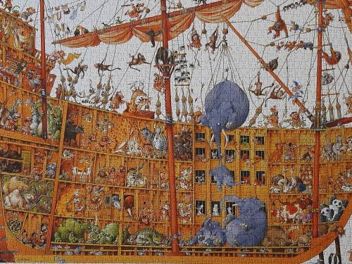 Heye `Noah`s Ark` 2 000 piece puzzle by Artist Loup