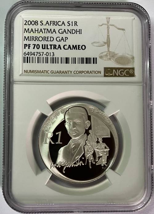 NEW VARIETIES!!! 2008 SR1 Gandhi both varieties graded PF70UC