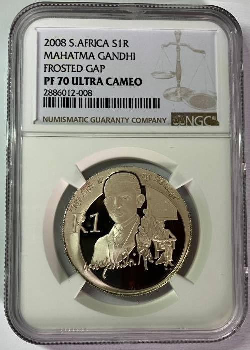 NEW VARIETIES!!! 2008 SR1 Gandhi both varieties graded PF70UC