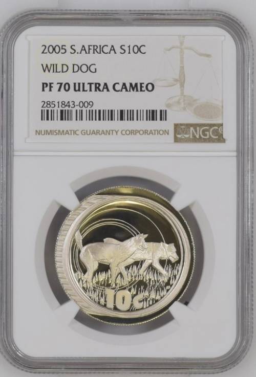 2005 S10c Wild dog - NGC Graded PF70 Ultra Cameo