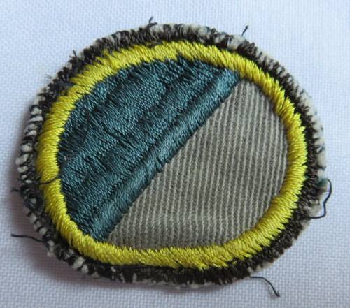 SA INFANTRY C COMPANY CLOTH ARM FLASH