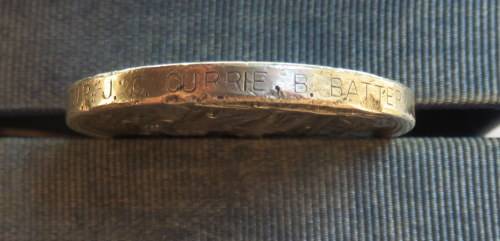 NATAL REBELLION MEDAL TO DVR J.C. CURRIE B. BATTERY-NATAL FIELD ARTILLERY-THE MEDAL IS WITHOUT A SUS