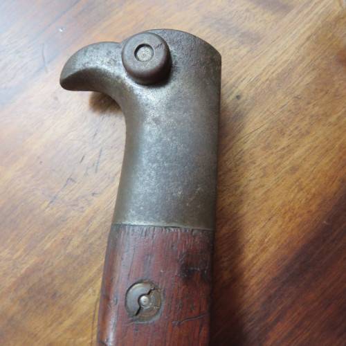 GERMAN MAUSER MODEL 1898 SAW-BACK BAYONET K.S. MARKINGS FOR KAISERLICHE SCHUTZTRUPPEN & USED IN GERM