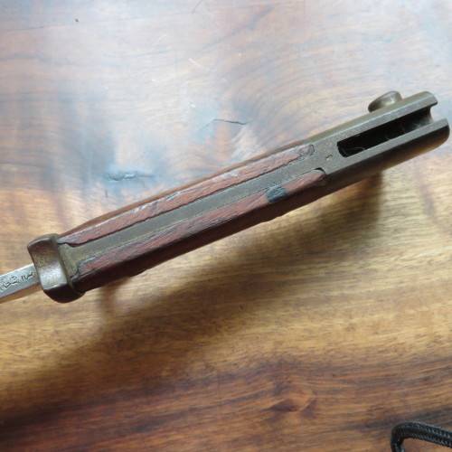 GERMAN MAUSER MODEL 1898 SAW-BACK BAYONET K.S. MARKINGS FOR KAISERLICHE SCHUTZTRUPPEN & USED IN GERM