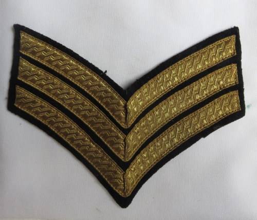 RHODESIAN BSAP RANK FOR SERGEANT-WINTER DRESS 1940'S-80