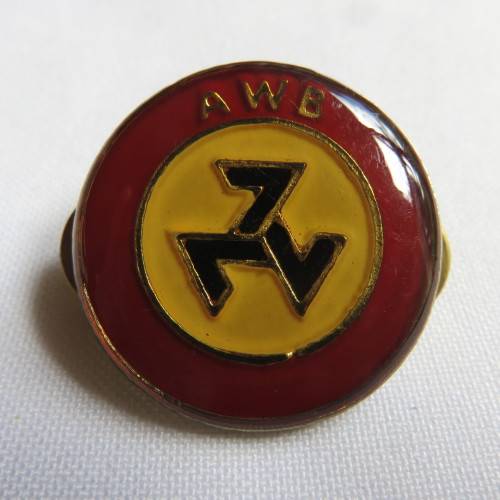 AWB PIN BREAST BADGE-DIAMETER 30 MM- 2 PINS