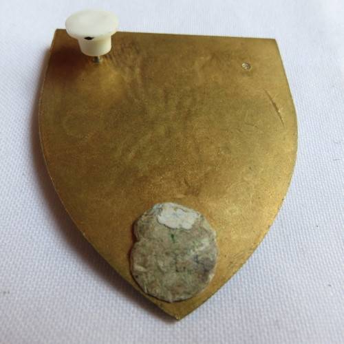 4 SA INFANTRY SHOULDER FLASH-YELLOW TYPE-ONE PIN