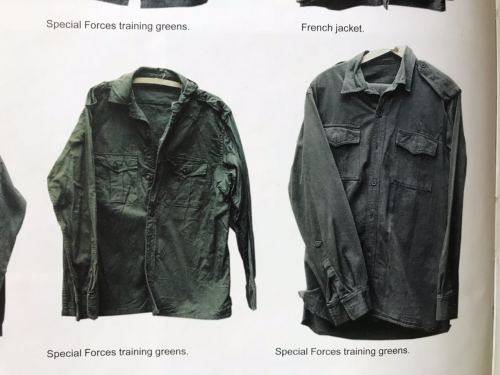ORIGINAL RECCE TRAINING GREENS-LONG SLEEVE SHIRT-SIZE LARGE-MEASURES 60CM ARMPIT TO ARMPIT-USED BUT