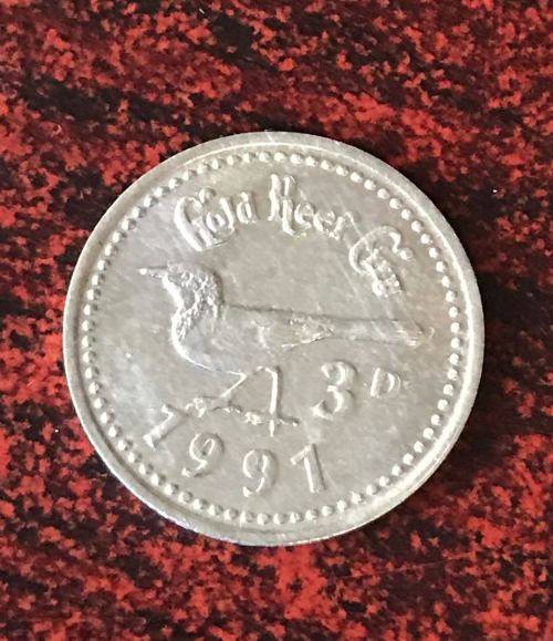 GOLD REEF CITY ALUMINIUM TOKENS-3 SOLD TOGETHER