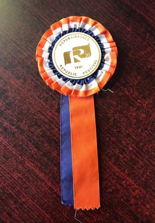 1981 REPUBLIC FESTIVAL ROSETTE