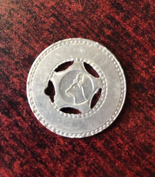 UNKNOWN ALUMINIUM E. ACKERMANN TOKEN-DIAMETER 34 MM