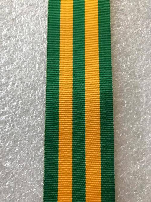 SADF 30 YEARS GOOD SERVICE MEDAL RIBBON- FULL SIZE- SOLD IN 15 CM LENGTHS