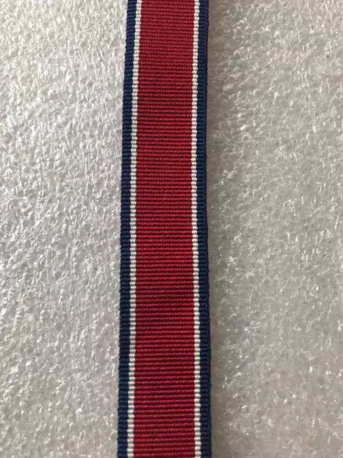 MINIATURE JOHN CHARD MEDAL/DECORATION RIBBON-SOLD IN 15CM LENGTHS