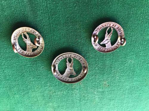 GENERAL SERVICE CORPS CAP & COLLARS-WORN 1940'S- LUGS INTACT