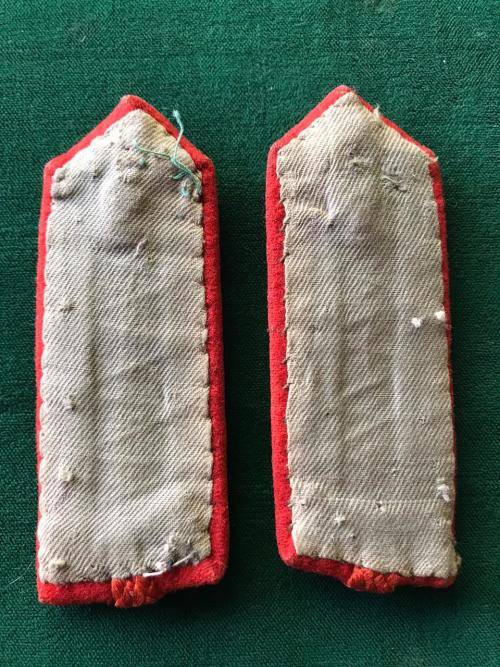 ORANGE GORGETS PATCHES,BATTLE DRESS FOR COLONELS & BRIGADIERS,BUTTON WITH UNION COAT OF ARMS