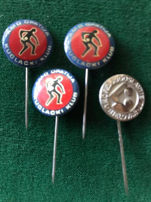 SPORT RELATED PINS -1970`S-80- 4 SOLD TOGETHER