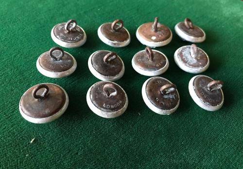 RHODESIA LIGHT INFANTRY TUNIC BUTTONS 1961-1970-SOLD IN GROUPS OF 12 BUTTONS