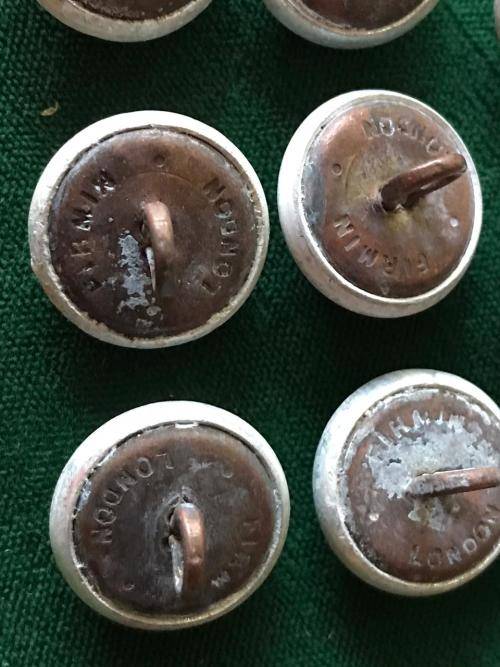RHODESIA LIGHT INFANTRY TUNIC BUTTONS 1961-1970-SOLD IN GROUPS OF 12 BUTTONS