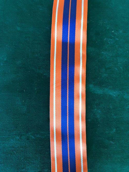 FULL SIZE PRO PATRIA MEDAL RIBBON -SOLD IN LENGTHS OF 15 CM