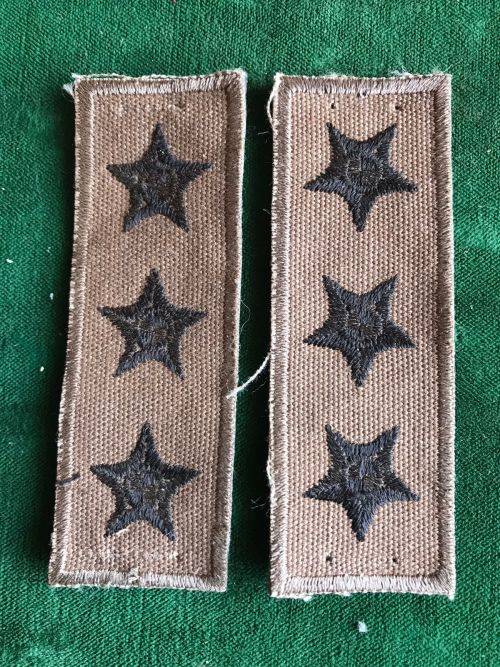 CAPTAIN COLLAR RANK PAIR-FIELD DRESS- MID 1990`S